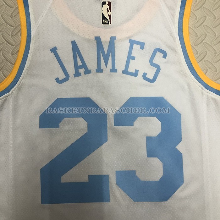 Maillot Los Angeles Lakers LeBron James NO 23 Classic 2022-23 Blanc